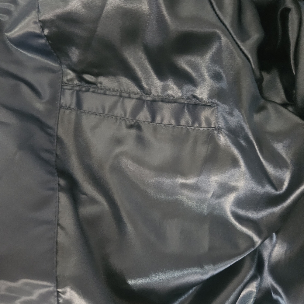 Starter New York Yankees The Ambassador Satin Full-Zip Navy Jacket NWOT- Size S - Picture 7 of 9